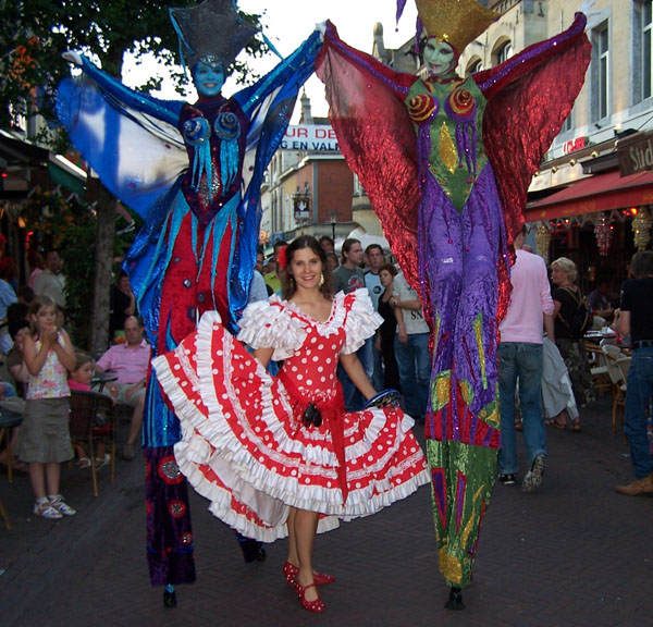 winkelcentrum live muziek flamenco danseres